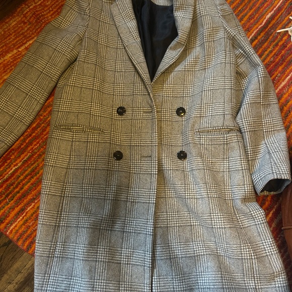 Sézane Johnson plaid wool coat - Picture 4 of 7